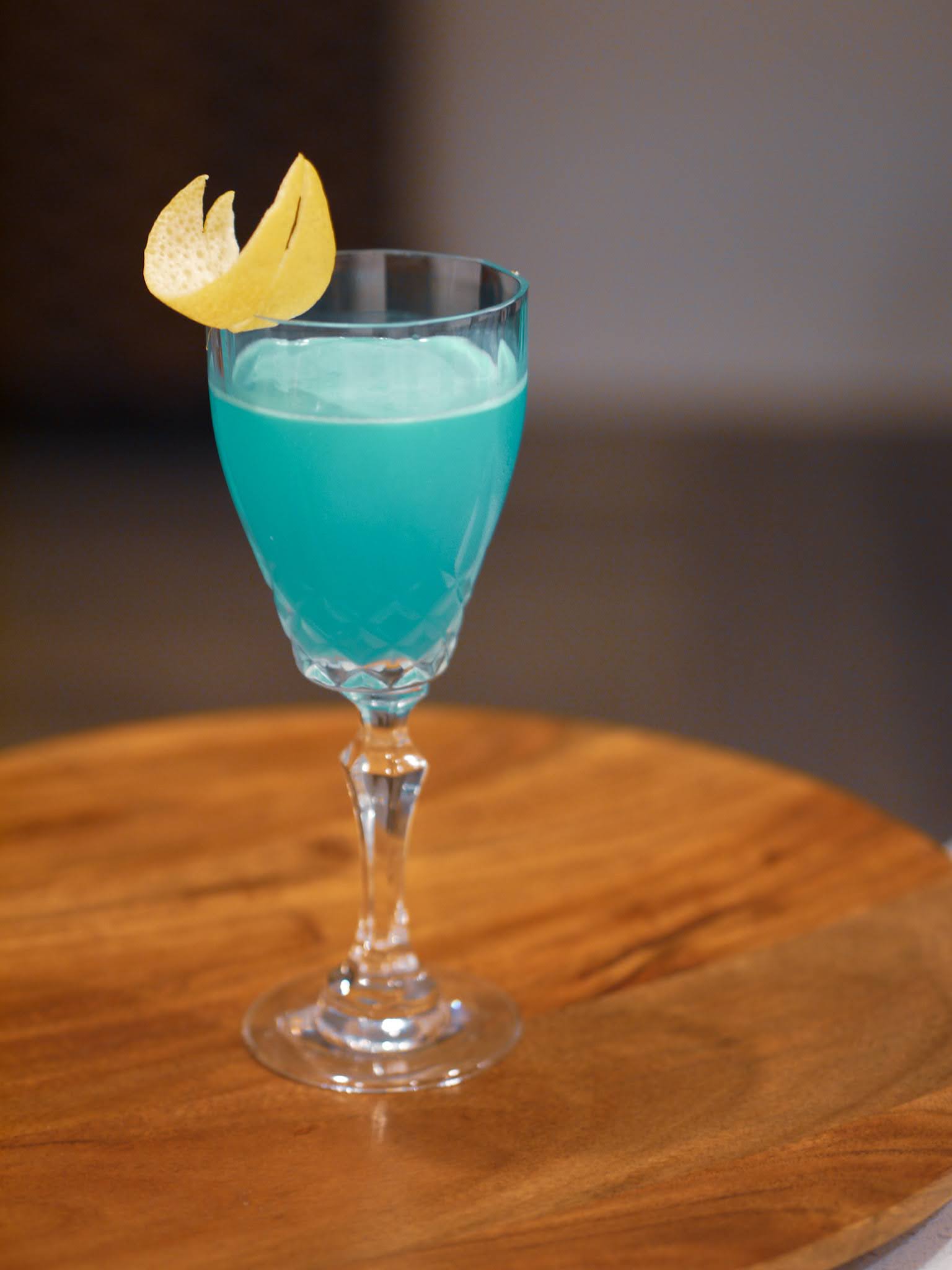 Lemon Ginger Blue Gimlet