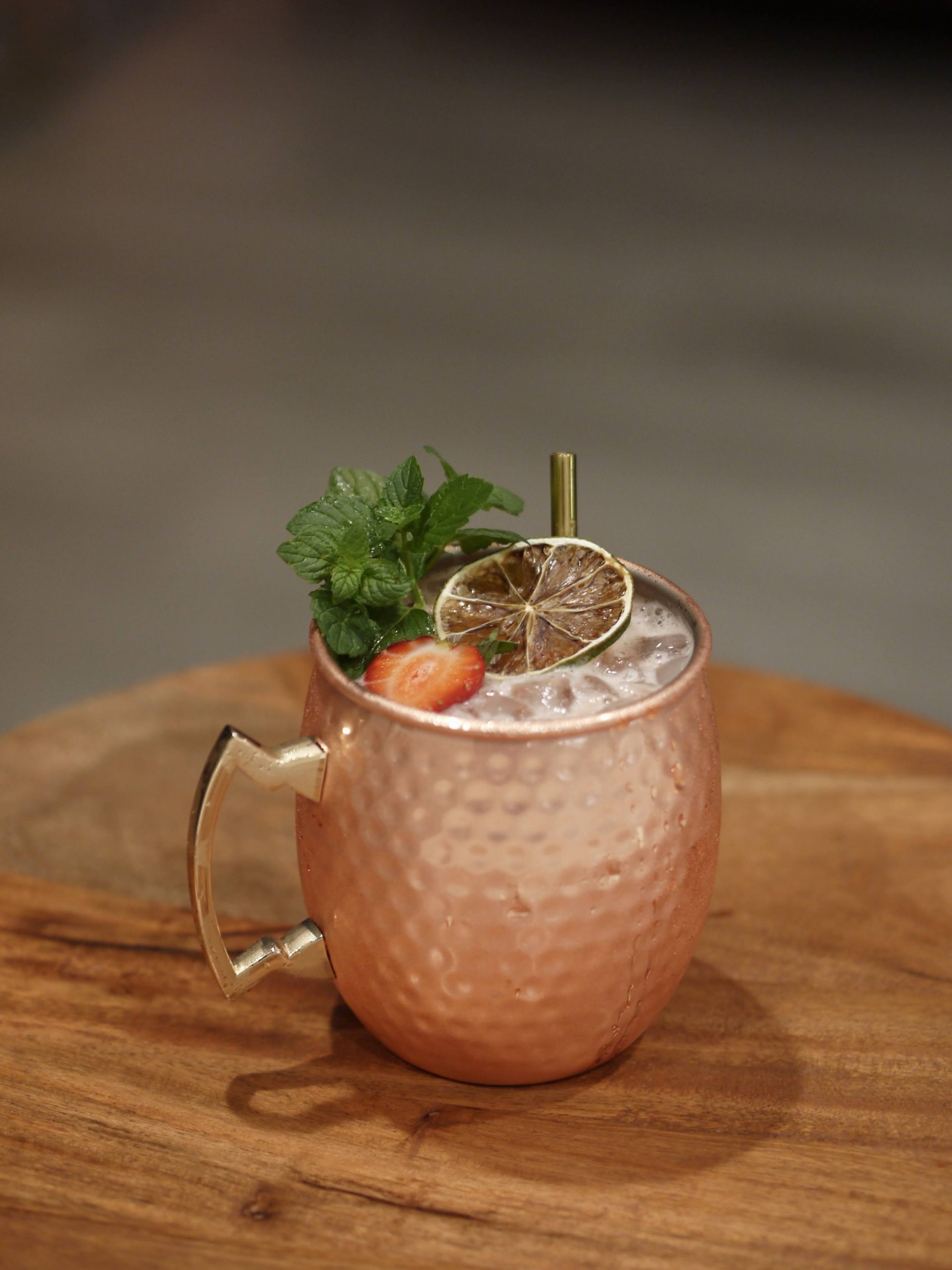 Alcohol-Free Strawberry Gin Mule