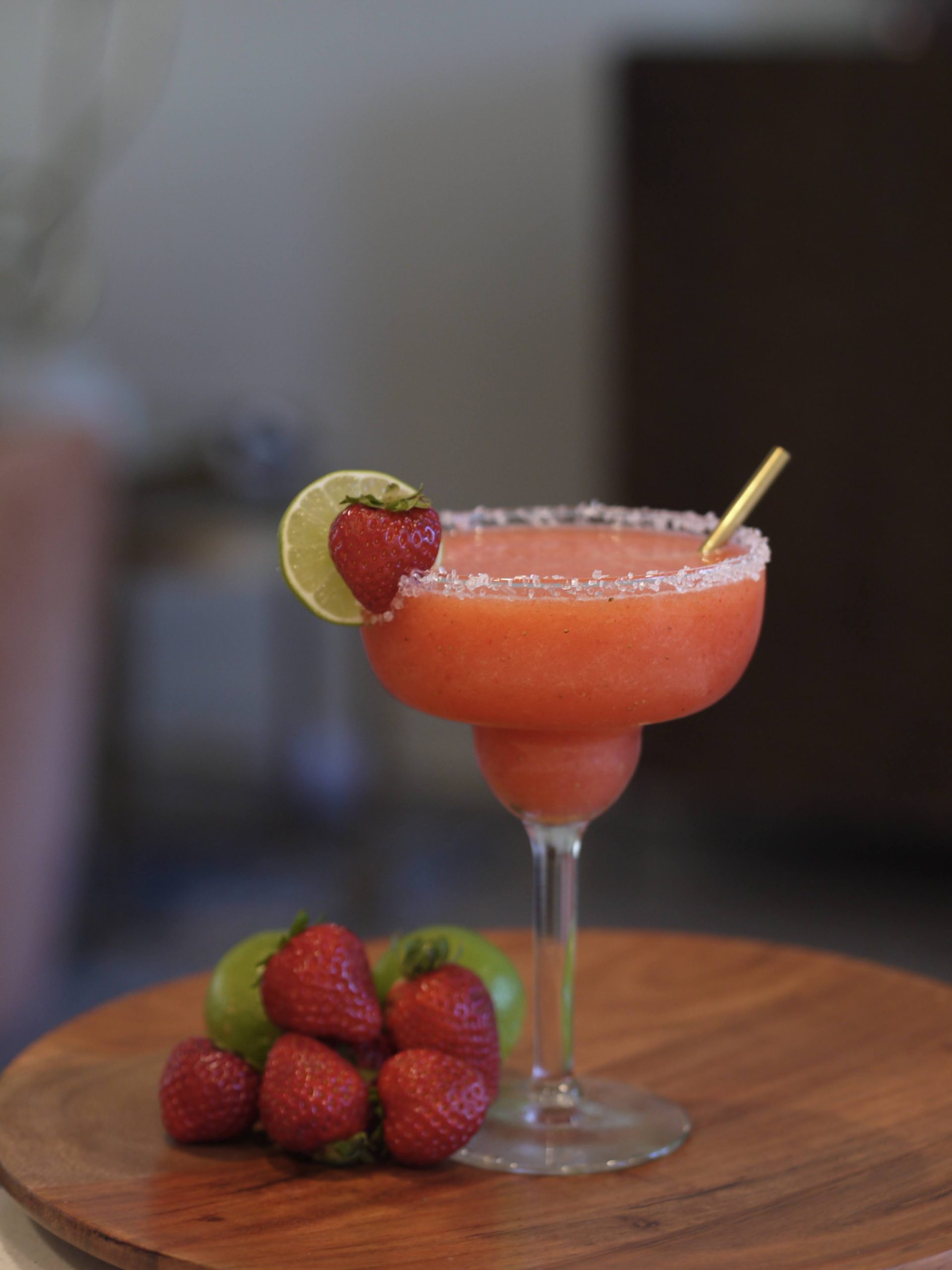 Zero-Proof Frozen Strawberry Margarita