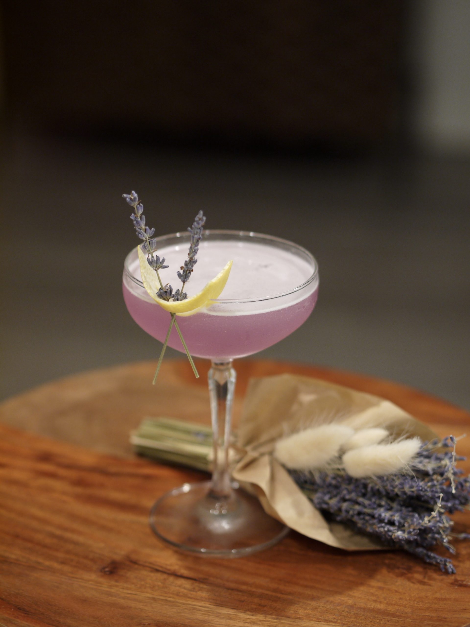 Zero-Proof Lavender Lemon Drop Martini