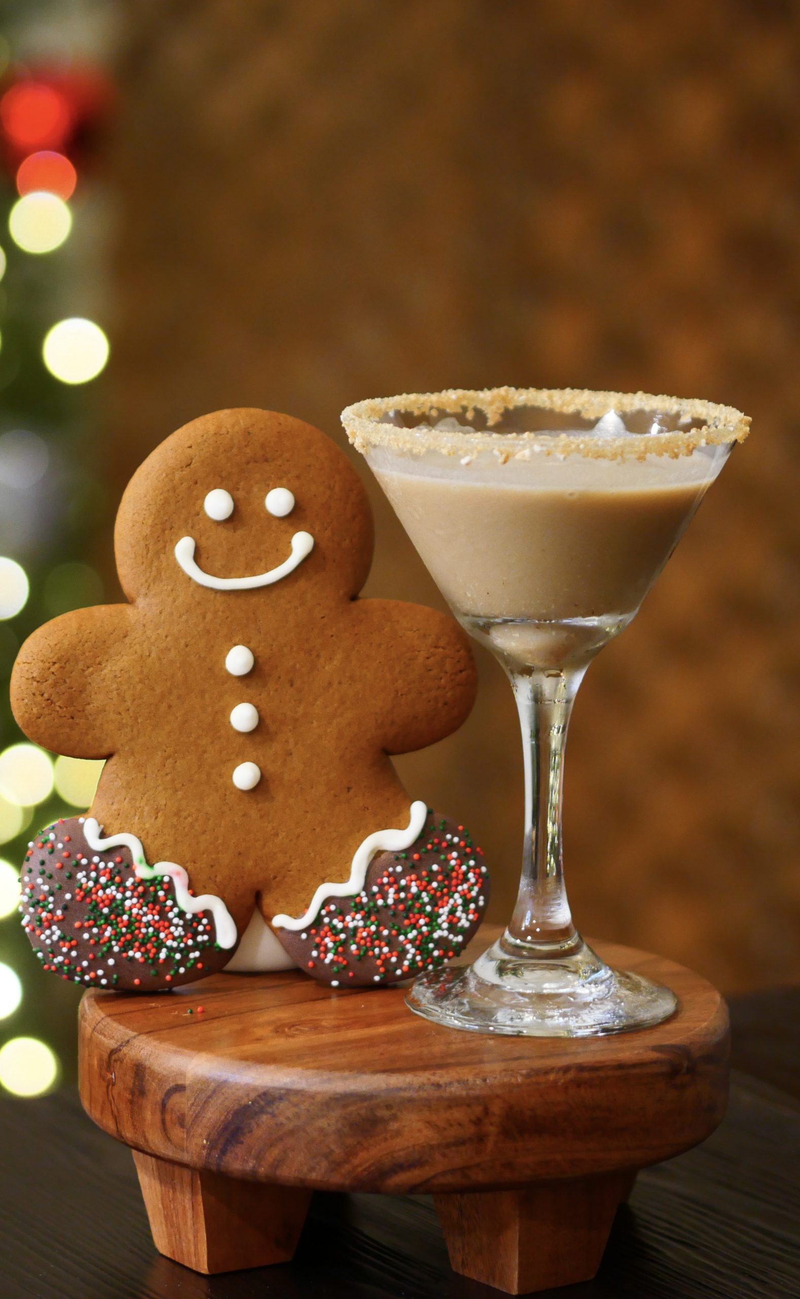 Gingerbread Whiskey Martini